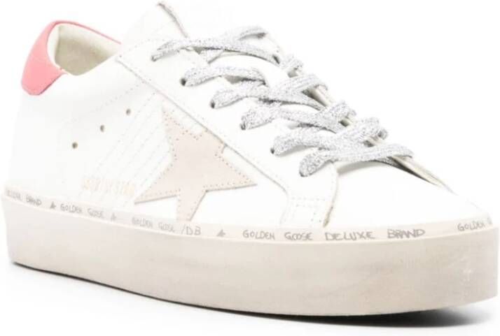 Golden Goose Witte Leren Sneakers met Ster Patch White Dames