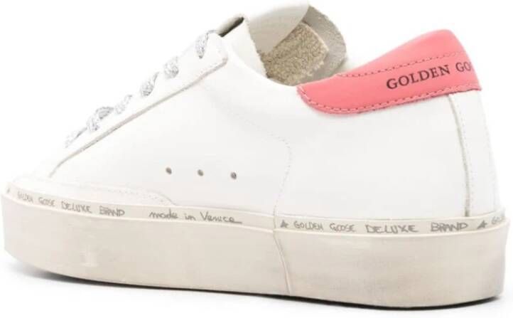 Golden Goose Witte Leren Sneakers met Ster Patch White Dames