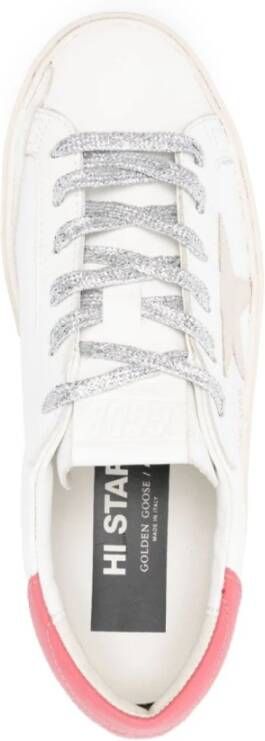 Golden Goose Witte Leren Sneakers met Ster Patch White Dames