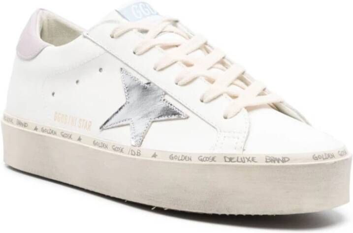 Golden Goose Witte Leren Sneakers met Sterdetail White Dames