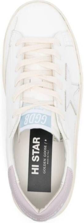 Golden Goose Witte Leren Sneakers met Sterdetail White Dames