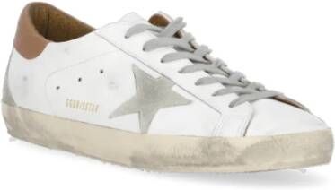 Golden Goose Witte Leren Sneakers met Sterdetail White Heren