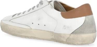 Golden Goose Witte Leren Sneakers met Sterdetail White Heren