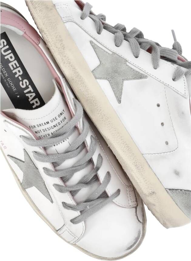 Golden Goose Witte Leren Sneakers met Sterlogo White Dames