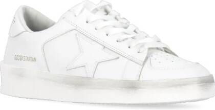 Golden Goose Witte Leren Sneakers met Sterlogo White Dames