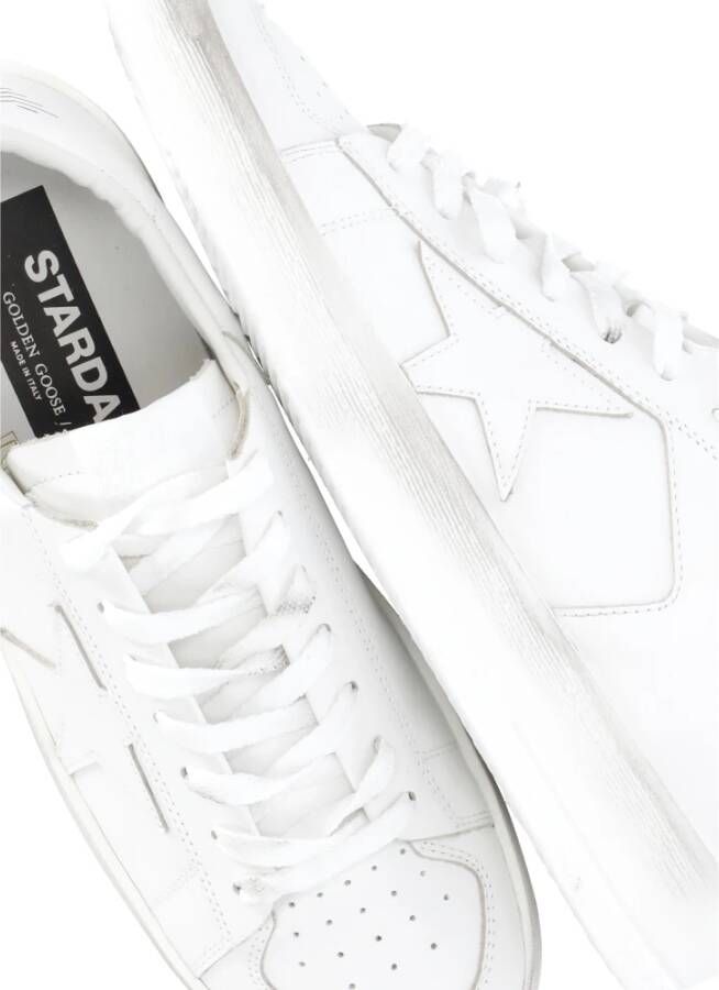 Golden Goose Witte Leren Sneakers met Sterlogo White Dames