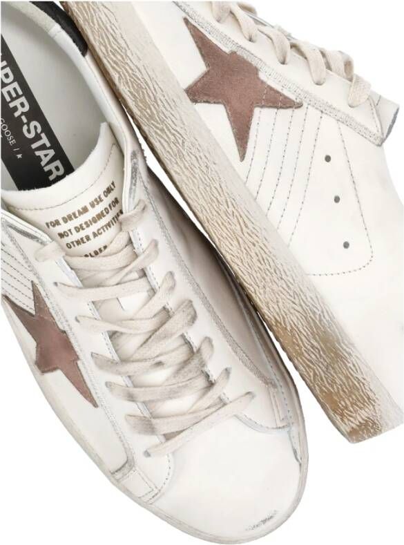 Golden Goose Witte Leren Sneakers met Sterlogo White Heren