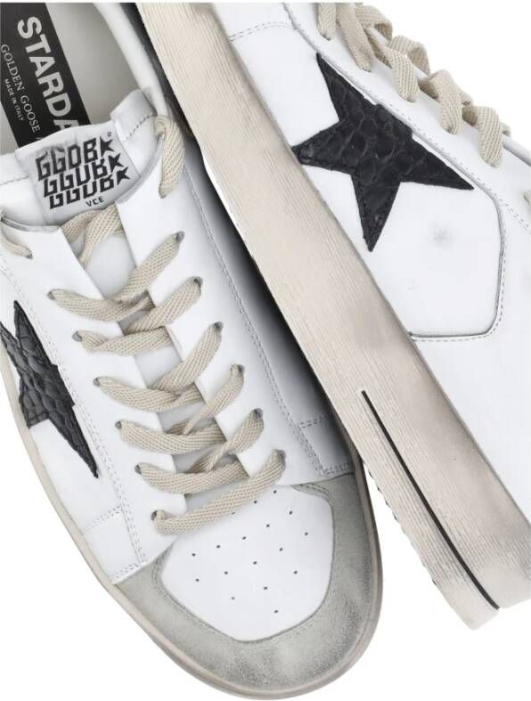 Golden Goose Witte Leren Sneakers met Sterlogo White Heren