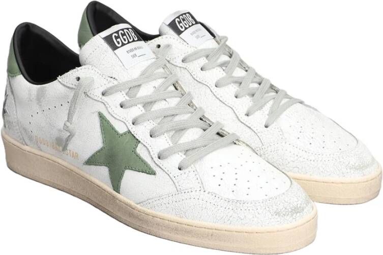 Golden Goose Witte Leren Sneakers met Sterlogo White Heren