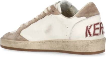 Golden Goose Witte leren sneakers met sterrenlogo Multicolor Dames