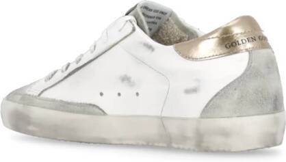 Golden Goose Witte Leren Sneakers met Suède Accenten White Dames