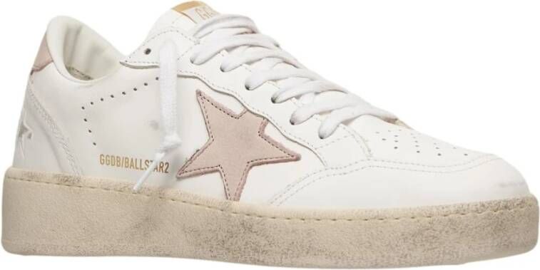 Golden Goose Witte Leren Sneakers met Unieke Details White Dames