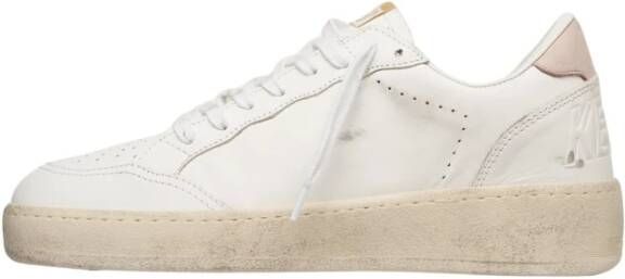 Golden Goose Witte Leren Sneakers met Unieke Details White Dames