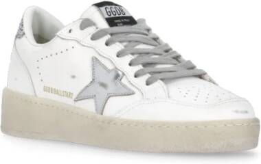 Golden Goose Witte Leren Sneakers met Vernietigend Effect White Dames