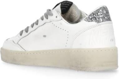 Golden Goose Witte Leren Sneakers met Vernietigend Effect White Dames