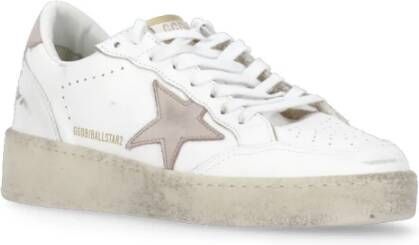 Golden Goose Witte Leren Sneakers met Vernietigend Effect White Dames