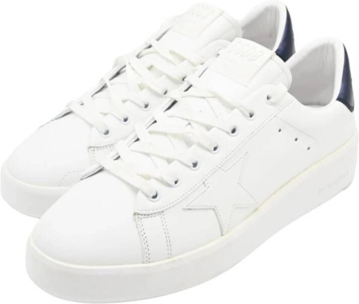 Golden Goose Witte Leren Sneakers Purestar Stijl White Heren