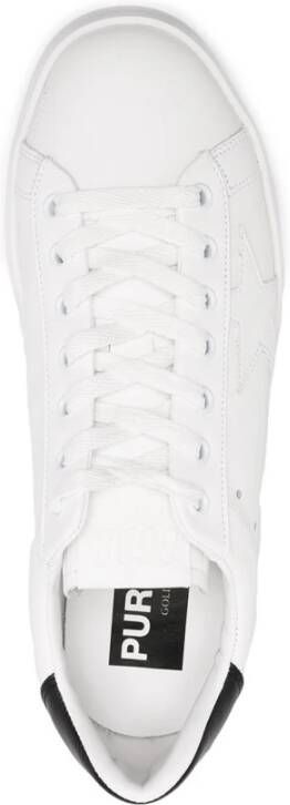 Golden Goose Witte Leren Sneakers Ronde Neus White Dames