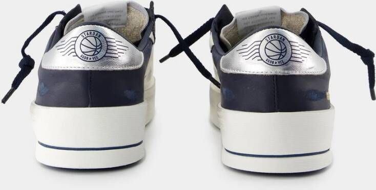 Golden Goose Witte Leren Sneakers Ronde Neus White Heren