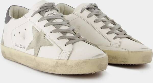 Golden Goose Witte Leren Sneakers Super Star White Dames