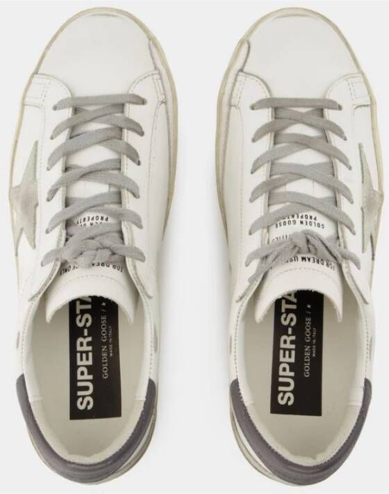 Golden Goose Witte Leren Sneakers Super Star White Dames