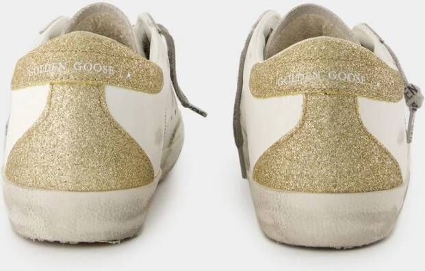 Golden Goose Witte Leren Sneakers Super Star White Dames