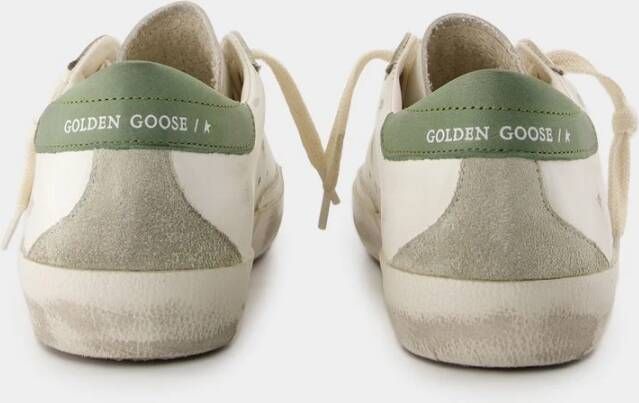 Golden Goose Witte Leren Sneakers Super Star White Heren