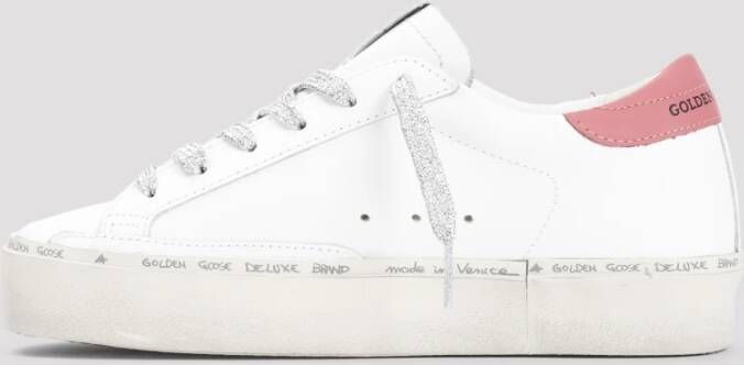 Golden Goose Witte Leren Sneakers Verhoog Stijl White Dames