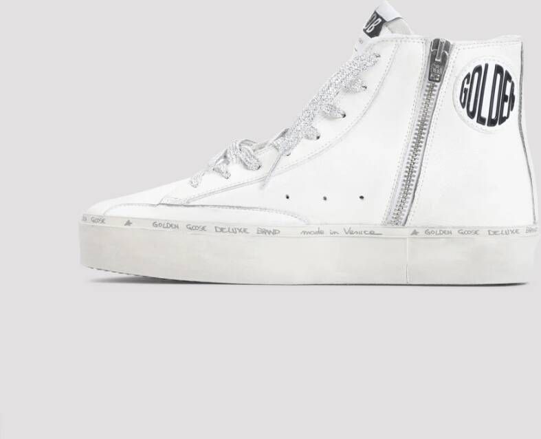 Golden Goose Witte Leren Sneakers voor Vrouwen White Dames