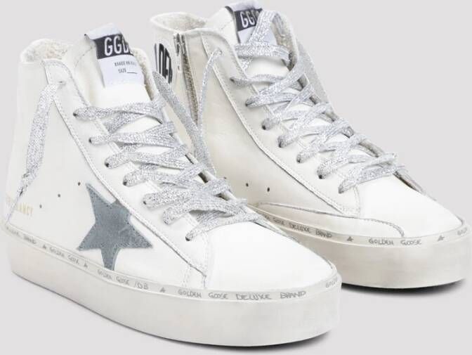 Golden Goose Witte Leren Sneakers voor Vrouwen White Dames