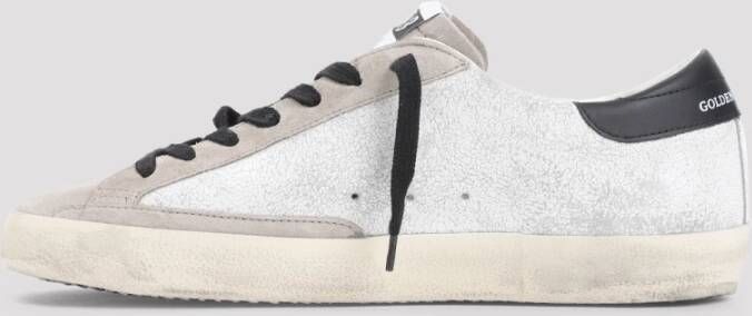 Golden Goose Witte Leren Sneakers White Heren