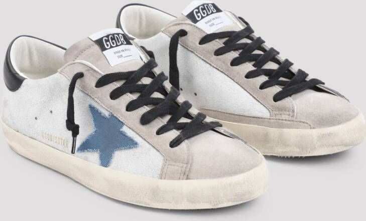 Golden Goose Witte Leren Sneakers White Heren