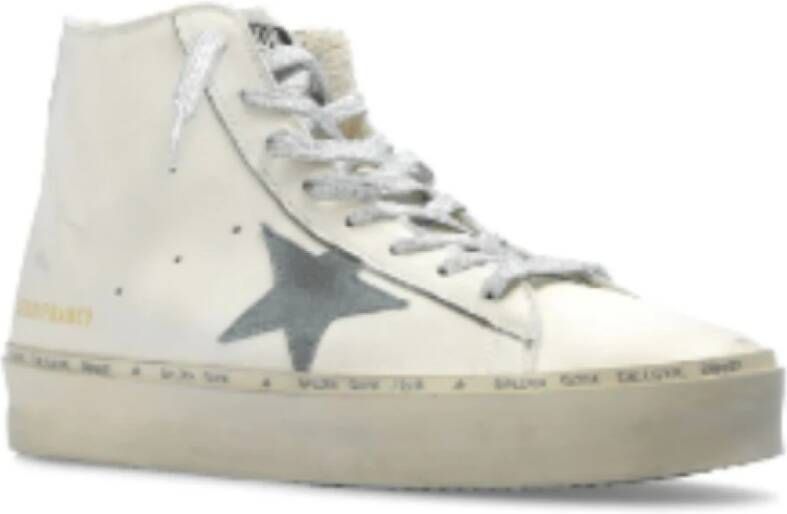 Golden Goose Witte Leren Ster Sneakers Italië White Dames