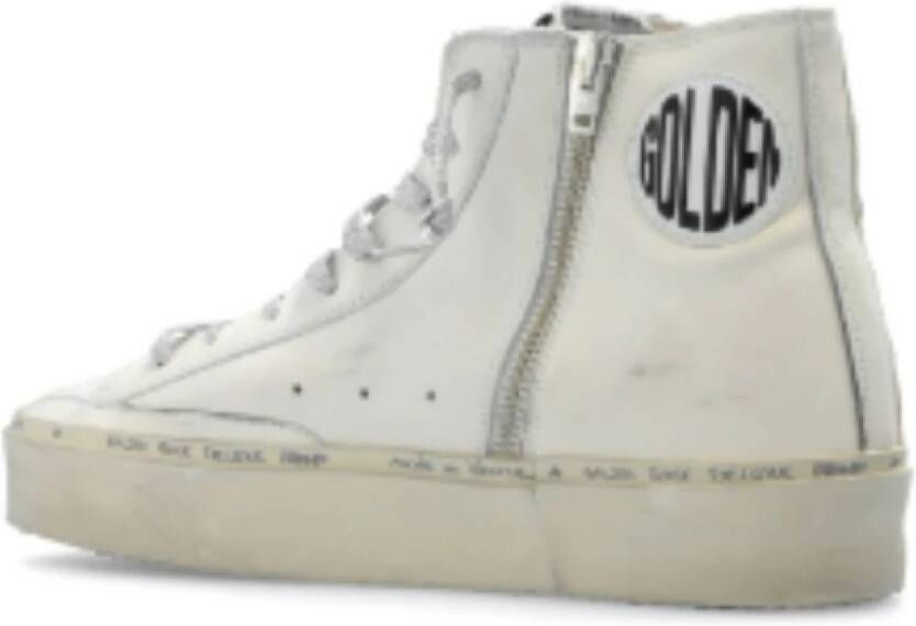 Golden Goose Witte Leren Ster Sneakers Italië White Dames