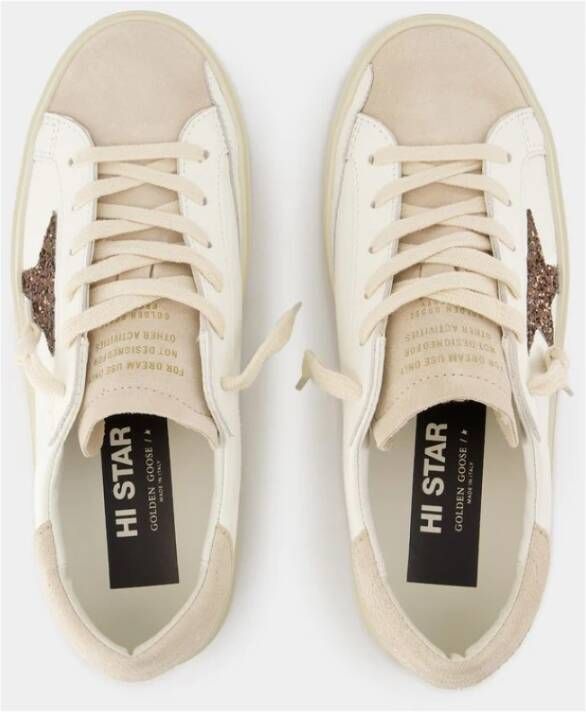 Golden Goose Witte Leren Ster Sneakers White Dames