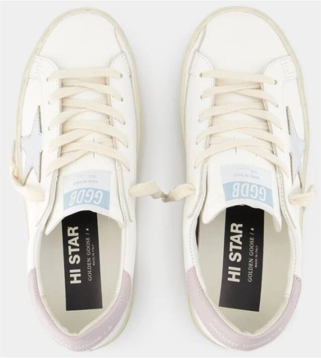 Golden Goose Witte Leren Ster Sneakers White Dames