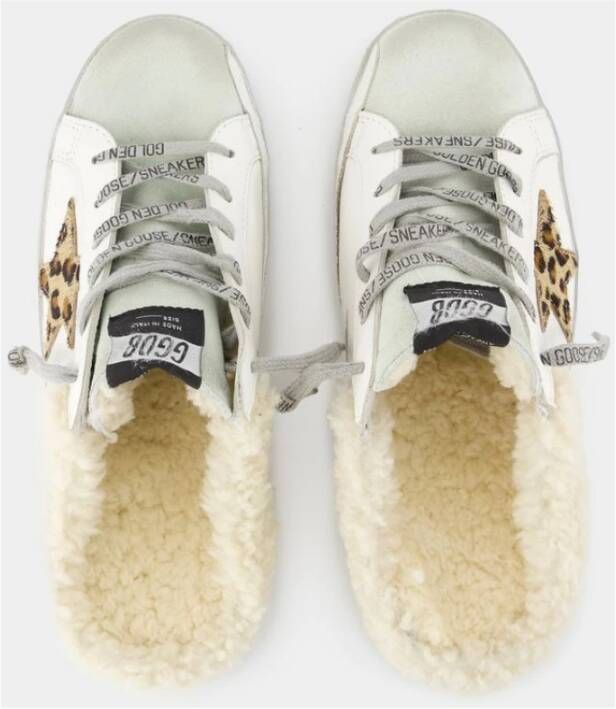 Golden Goose Witte Leren Super Star Sandalen White Dames