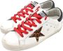 Golden Goose Witte Luipaard Ster Rode Veters Sneakers White Dames - Thumbnail 3