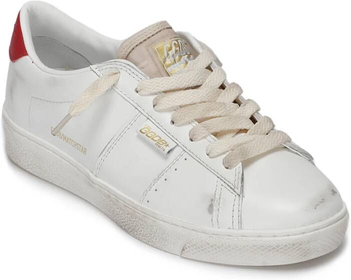 Golden Goose Witte Matchstar Sneakers met Rode Hiel White Dames