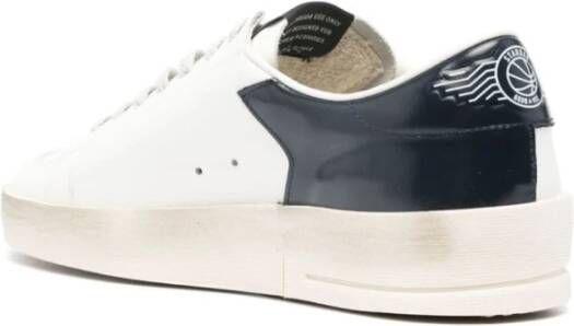 Golden Goose Witte Midnight Blauwe Sneakers Paneelontwerp White Heren