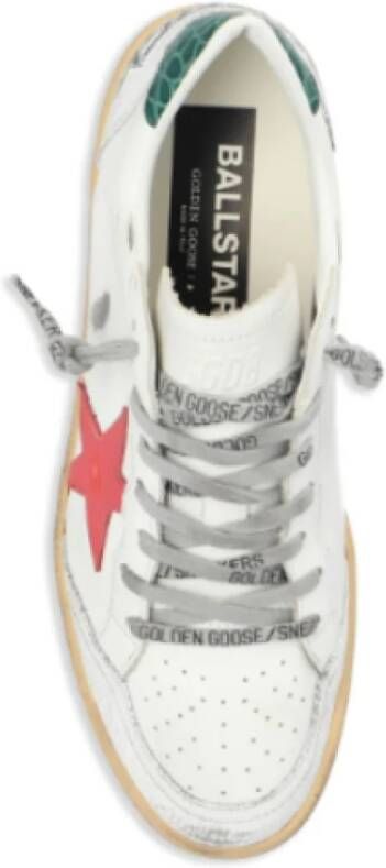 Golden Goose Witte Multicolor Leren Sneakers Ster White Dames