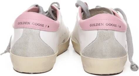 Golden Goose Witte Roze Sneakers met Sterapplicatie White Dames