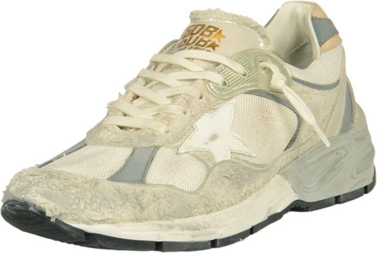 Golden Goose Witte Running Dad Sneakers Suede Multicolor Heren