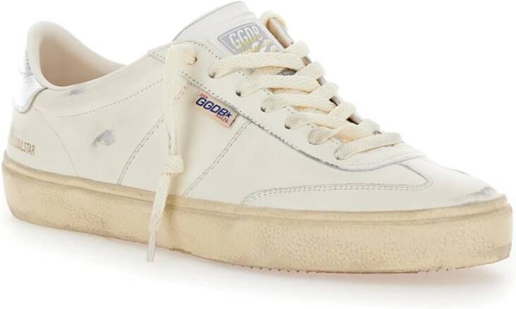 Golden Goose Witte Sneakers Leren Bovenwerk Gelamineerde Hiel White Heren