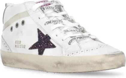 Golden Goose Witte Sneakers met Glitter Ster White Dames