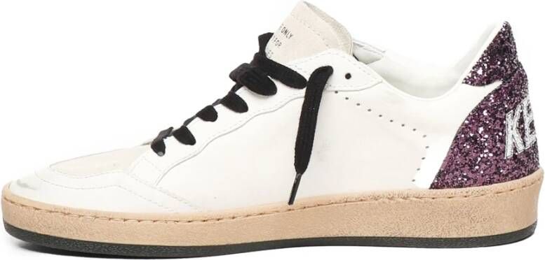 Golden Goose Witte Sneakers met Glitterdetails White Dames