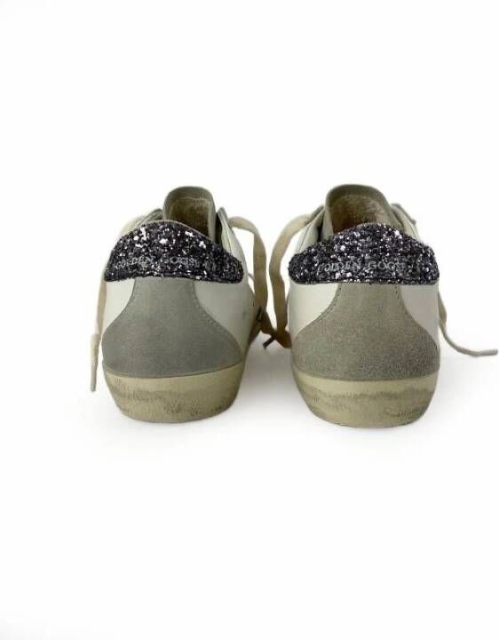 Golden Goose Witte Sneakers met Glitterster White Dames