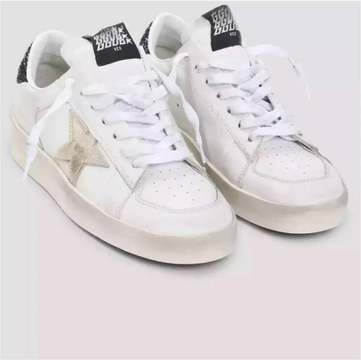 Golden Goose Witte sneakers met gouden ster White Dames