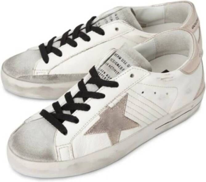 Golden Goose Witte Sneakers met Metalen Details White Dames