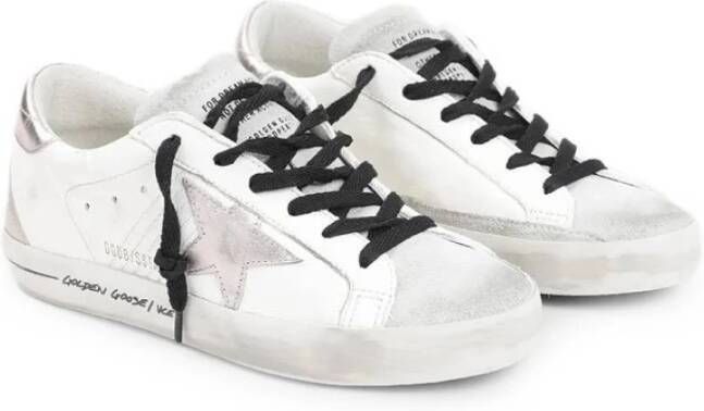 Golden Goose Witte Sneakers met Metalen Details White Dames